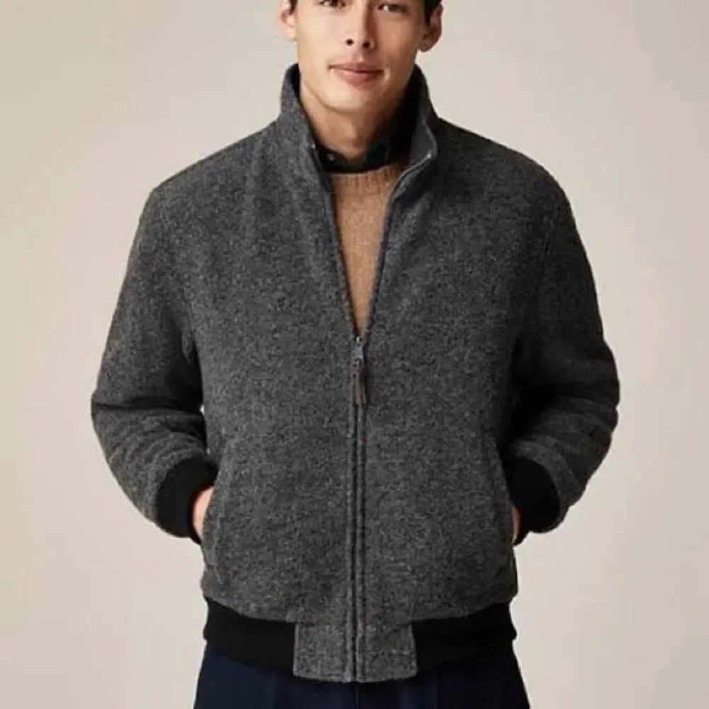 NWT J CREW Wool-blend fleece jacket
